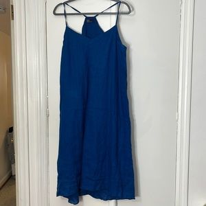 Gap size 14 linen spaghetti racer back style dress
